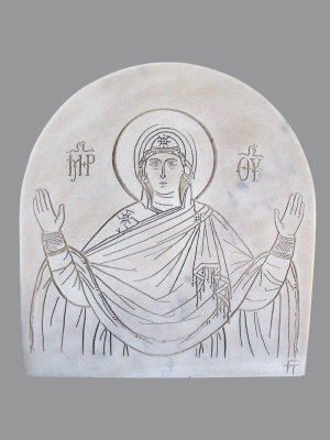 MARBLE HANDMADE RELIGIOUS PICTURE